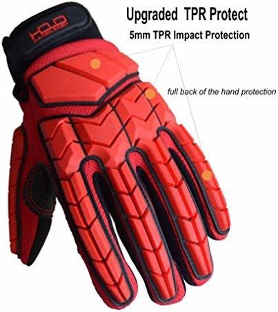 HANDLANDY Anti Vibration Gloves, SBR Padding, TPR Protector ...