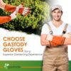 Gastody- Long Sleeve Leather Gardening Gloves, Multipurpose...