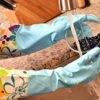 2 PAIRS Household Gloves Latex Free Cleaning Gloves with Sof...