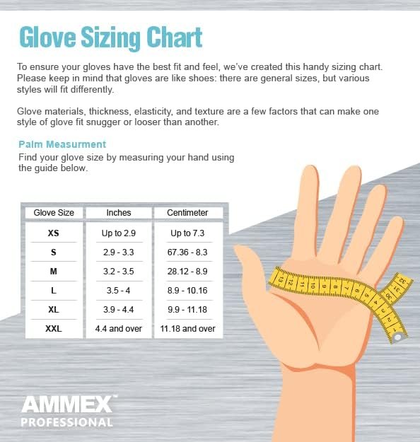 AMMEX Clear Vinyl Medical Gloves
