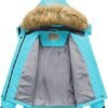 Pursky Girl's Waterproof Ski Jacket Kids Winter Snow Coats F...
