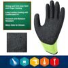 OTECKO Safety Work Gloves with Latex Rubber Coating, Non-Sli...