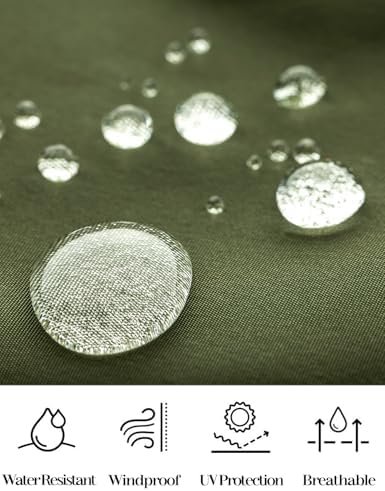 ZOMVA 2025 Plus Size 1X-4X Rain Jacket Coat Long Lightweight...