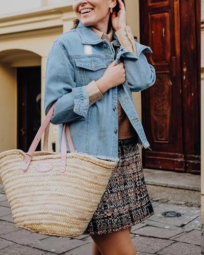 Kedera Womens Denim Jacket Distressed Frayed Ripped Jean Jac...