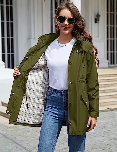 LOMON Women Waterproof Outdoor Hiking Raincoat Women Lined R...