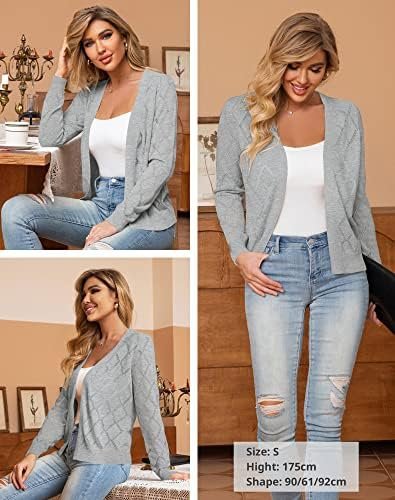 Women's Cardigan Sweaters Lightweight Open Front Long Sleeve...