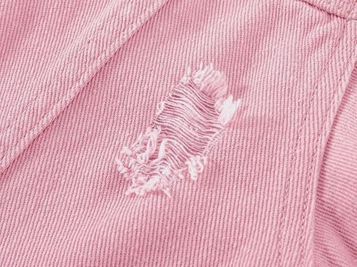 Kedera Womens Denim Jackets Distressed Ripped Long Sleeve Je...