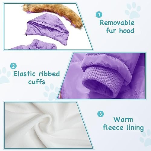 Garemcy Girls Winter Coat Long Warm Waterproof Fleece Lined ...