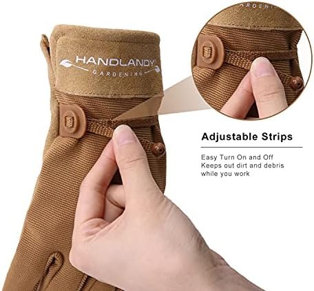 HLDD HANDLANDY Work Gloves for Women and Ladies, Leather Gar...
