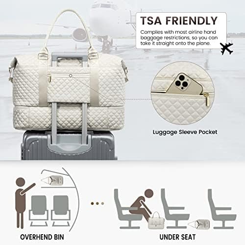 LOVEVOOK Travel Duffle Bag,Weekender Bags for Women with Sho...