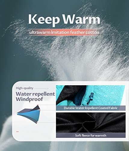 CREATMO US Women's Winter Hooded Coat Waterproof Warm Long P...