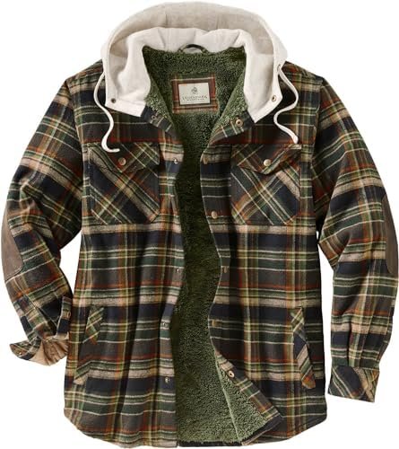 Legendary Whitetails Men's Camp Night Berber Lined Hooded Fl...