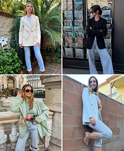 ARTFREE Womens Casual Blazer Button Lapel Long Sleeve Work B...