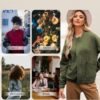 EVALESS Bomber Jackets for Women Spring Fashion 2025 Cute Ja...