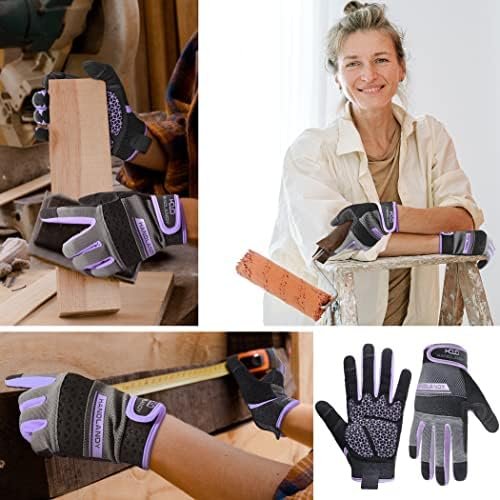 HANDLANDY Women Safety Work Gloves Utility Touch Screen Work...