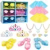 Meland Princess Dress Up Clothes for Girls 3-8 Year Old, Pri...