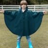 SaphiRose Lightweight Kids Rain Poncho Jacket Waterproof Out...