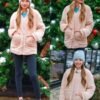 Arshiner Girls Full Zip Fleece Jacket Sherpa Outwear Coat Fa...