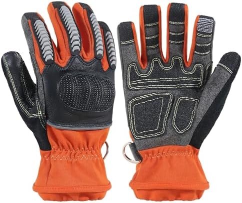 HANDLANDY FireFighter Rescue Extrication Gloves, Heat Resist...