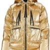 Orolay Women's Metallic Down Coat Mid-Length Puffer Jacket w...
