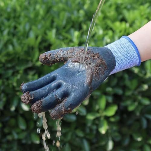 3 Pairs Superior Grip Colorful Gardening Work Gloves Comfort...