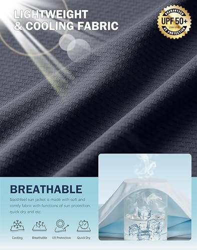 Soothfeel Women's UPF 50+ Sun Protection Hoodie Jacket Light...