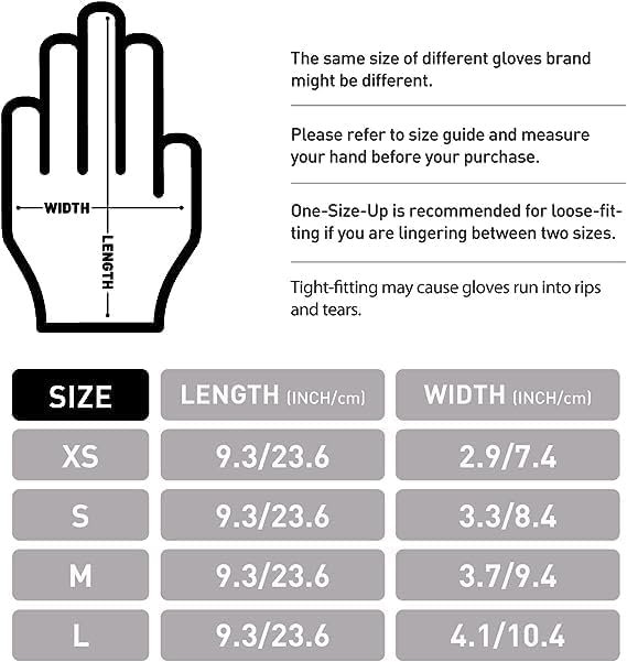 OKIAAS Black/Pink Vinyl Disposable Gloves Latex Free, Food G...