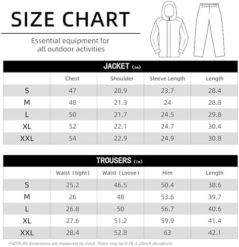 Coralrain Rain Suit Safety Waterproof Rain Jacket and Trouse...