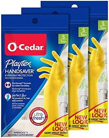 PROTECTIVE_GLOVE Playtex Handsaver Reusable Rubber Gloves (M...