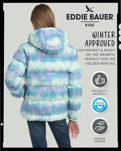 Eddie Bauer Girls' Winter Jacket - Heavyweight Quilted Down ...