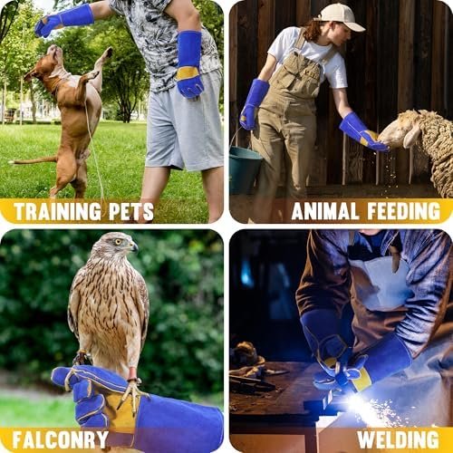HLDD HANDLANDY Animal Handling Gloves, Bite Proof for Dog Tr...