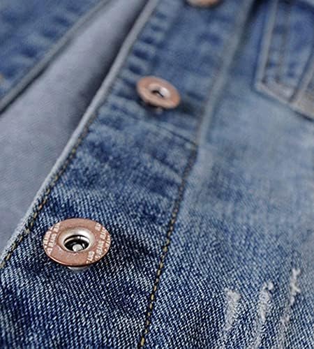 Kedera Womens Denim Jackets Distressed Ripped Long Sleeve Je...