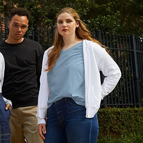 Hanes Women's Hoodie, Ecosmart Fleece Full-zip Hoodie, Zip-u...