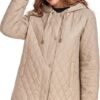HOTIAN Quilted Jacket for Women Long Puffer Coat Lightweight...