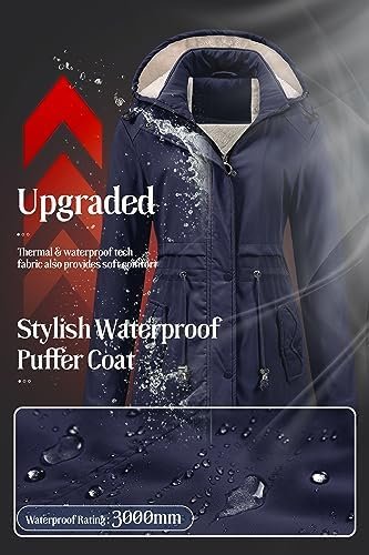 Chrisuno Women's Mid-Length Parka Winter Outerwear Jacket So...