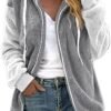 Oversized Fuzzy Fleece Jackets For Women Fashion 2023 Color ...