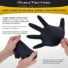 Dura-Gold Heavy Duty Black Nitrile Disposable Gloves, 6 Mil ...