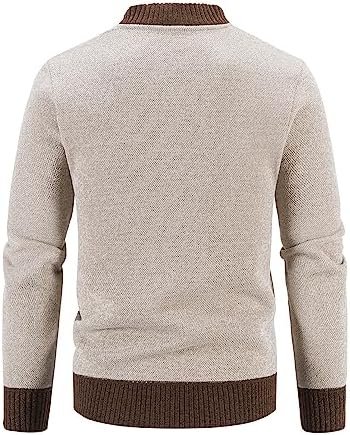 Mylldey Mens Casual Full Zip Cardigan Sweaters Cable Knit Ja...