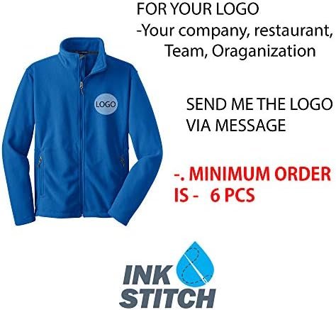 INK STITCH Ladies Custom Stitching Text Value Fleece Jackets...