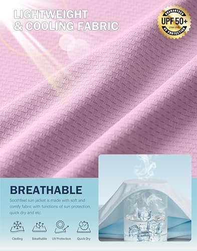 Soothfeel Women's UPF 50+ Sun Protection Hoodie Jacket Light...