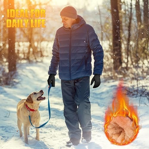 ihuan Winter Waterproof Ski Gloves Men Women, Snow Warm Cycl...