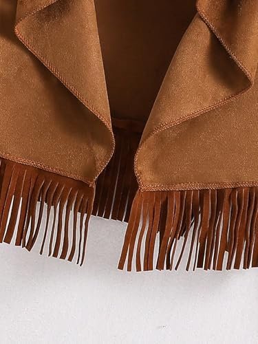 SweatyRocks Girl's Long Sleeve Collar Open Front Coat Asymme...