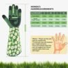 Gardening Gloves for Women Rose Pruning Thorn Proof Breathab...