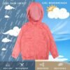 SUNDAY ROSE Boys Girls Rain Jackets Lightweight Waterproof H...