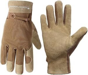 HLDD HANDLANDY Work Gloves for Women and Ladies, Leather Gar... HLDD HANDLANDY Work Gloves for Women and Ladies, Leather Gar...