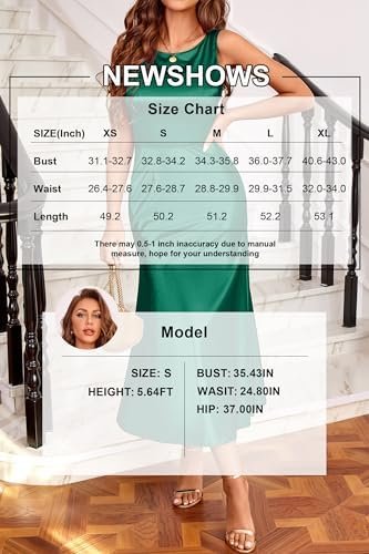 Newshows Womens 2025 Wedding Guest Bridesmaid Sleeveless Bac...