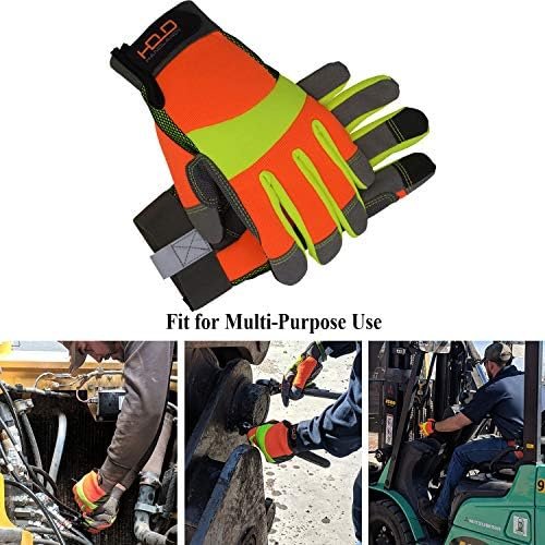 HANDLANDY Safety Work Gloves for Men & Women, Mechanic Worki...