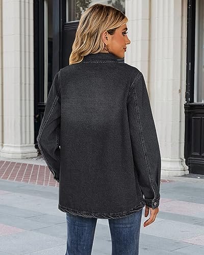 luvamia 2025 Spring Jean Jackets for Women Fashion Oversized...