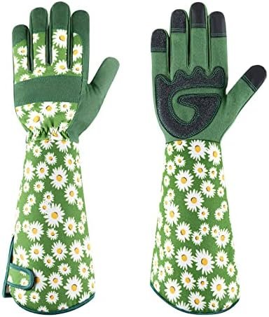 Gardening Gloves for Women Rose Pruning Thorn Proof Breathab...
