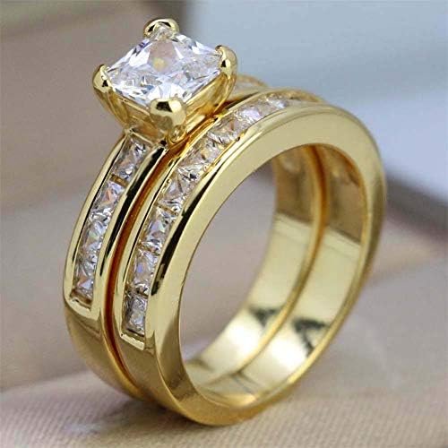 TWO RINGS His Hers Wedding Ring Sets Couples Rings Women's B...